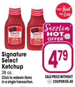 Jewel-Osco Signature Select Ketchup offer