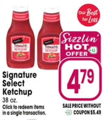 Jewel-Osco Signature Select Ketchup offer