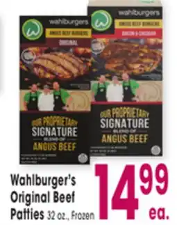 Jewel-Osco Wahlburger's Original Beef Patties offer