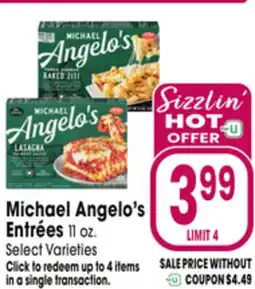 Jewel-Osco Michael Angelo's Entrées offer