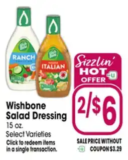 Jewel-Osco Wishbone Salad Dressing offer