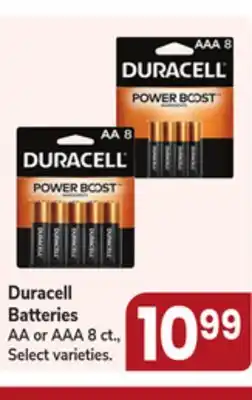 Jewel-Osco Duracell Batteries offer
