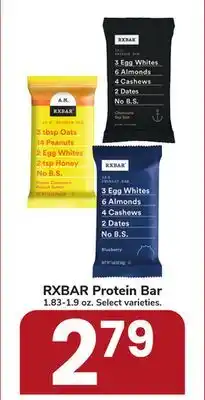 Jewel-Osco RXBAR Protein Bar offer