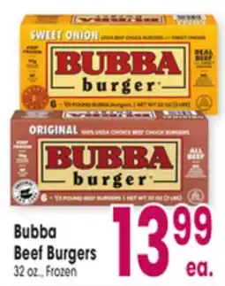 Jewel-Osco Bubba Beef Burgers offer