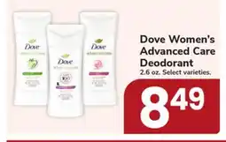 Jewel-Osco Dove Women's Advanced Care Deodorant offer