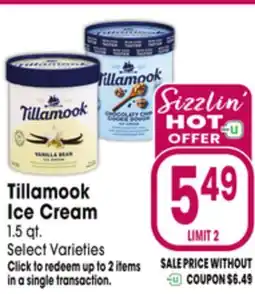 Jewel-Osco Tillamook Ice Cream offer