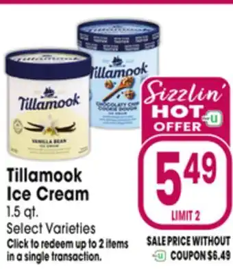 Jewel-Osco Tillamook Ice Cream offer