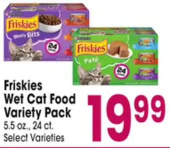 Jewel-Osco Friskies Wet Cat Food Variety Pack offer
