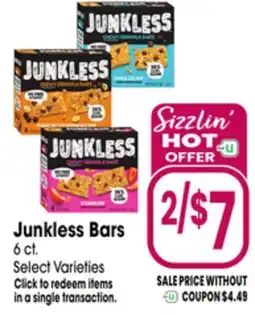 Jewel-Osco Junkless Bars offer
