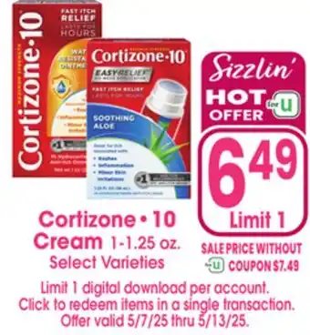 Jewel-Osco 10 Cortizone 10 Cream offer