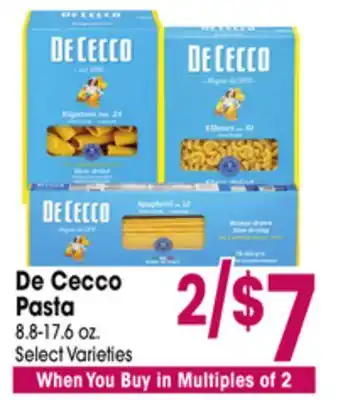 Jewel-Osco De Cecco Pasta offer