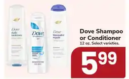 Jewel-Osco Dove Shampoo or Conditioner offer