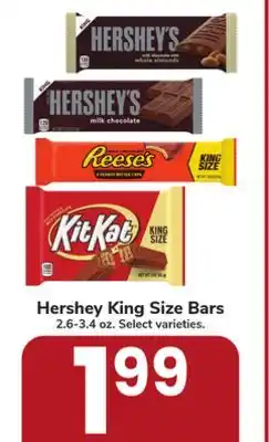 Jewel-Osco Hershey King Size Bars offer
