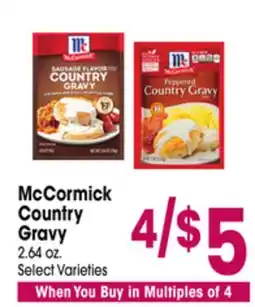 Jewel-Osco McCormick Country Gravy offer