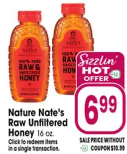 Jewel-Osco Nature Nate's Raw Unfiltered Honey offer
