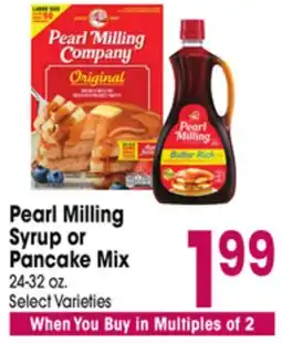 Jewel-Osco Pearl Milling Syrup or Pancake Mix offer