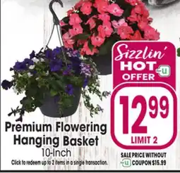 Jewel-Osco Premium Flowering Hanging Basket offer