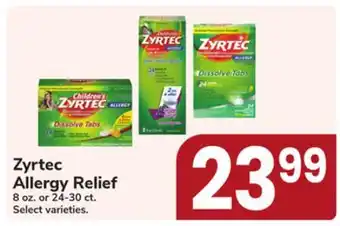 Jewel-Osco Zyrtec Allergy Relief offer