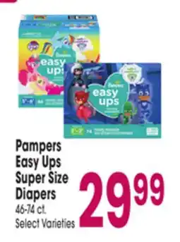 Jewel-Osco Pampers Easy Ups Super Size Diapers offer