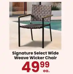 Jewel-Osco Signature Select Wide Weave Wicker Chair offer