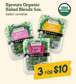 Sprouts Farmers Market Sprouts organic salad blends offer