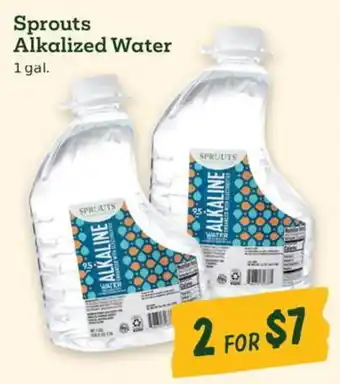 Sprouts Farmers Market Sprouts alkalized water offer