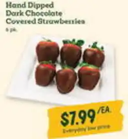 Sprouts Farmers Market Dark chocolate covered strawberries offer
