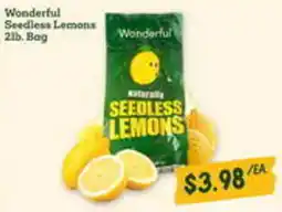 Sprouts Farmers Market Wonderful seedless lemons offer