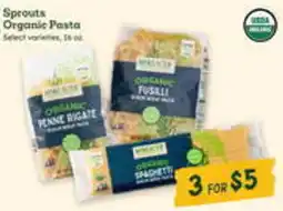 Sprouts Farmers Market Sprouts organic pasta offer