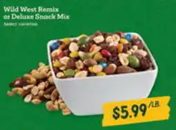 Sprouts Farmers Market Wild west remix or deluxe snack mix offer