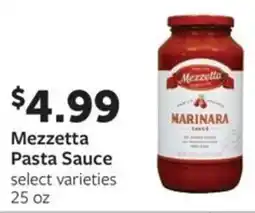 Fareway Mezzetta pasta sauce offer