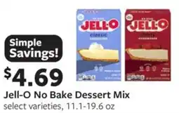 Fareway Jell-o no bake dessert mix offer
