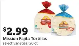 Fareway Mission fajita tortillas offer