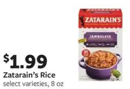 Fareway Zatarain's rice offer