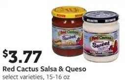 Fareway Red cactus salsa & queso offer