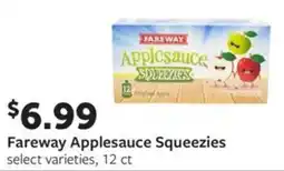 Fareway Fareway applesauce squeezies offer