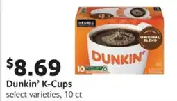 Fareway Dunkin' k-cups offer