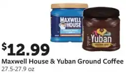 Fareway Maxwell house & yuban ground coffee offer