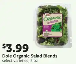Fareway Dole organic salad blends offer