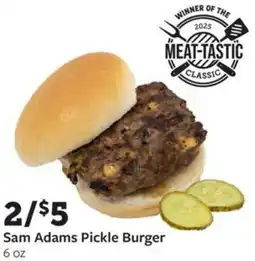 Fareway Sam adams pickle burger offer