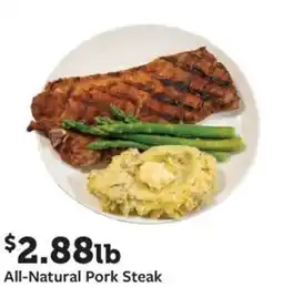 Fareway All-natural pork steak offer