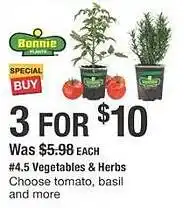 The Home Depot Vegetables & herbs offer
