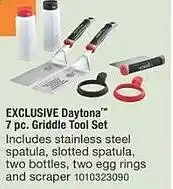 The Home Depot Daytona griddle tool set offer