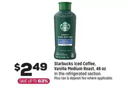 Grocery Outlet Starbucks Iced Coffee, Vanilla Medium Roast offer