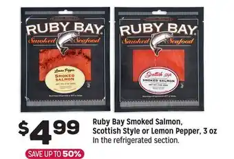 Grocery Outlet Ruby Bay Smoked Salmon, Scottish Style or Lemon Pepper offer