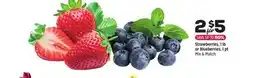 Grocery Outlet Strawberries, 1 lb or Blueberries, 1 pt offer