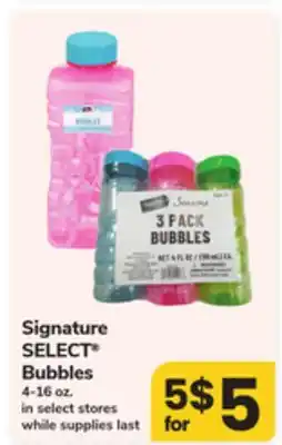 ACME Signature SELECT Bubbles offer