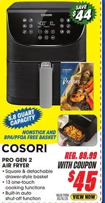 Big 5 Cosori Pro Gen 2 Air Fryer 5.8 Quart offer