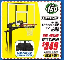 Big 5 Lifetime 54 Action Grip Portable Hoop offer