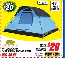Big 5 Golden Bear Wildwood 3-Person Dome Tent offer
